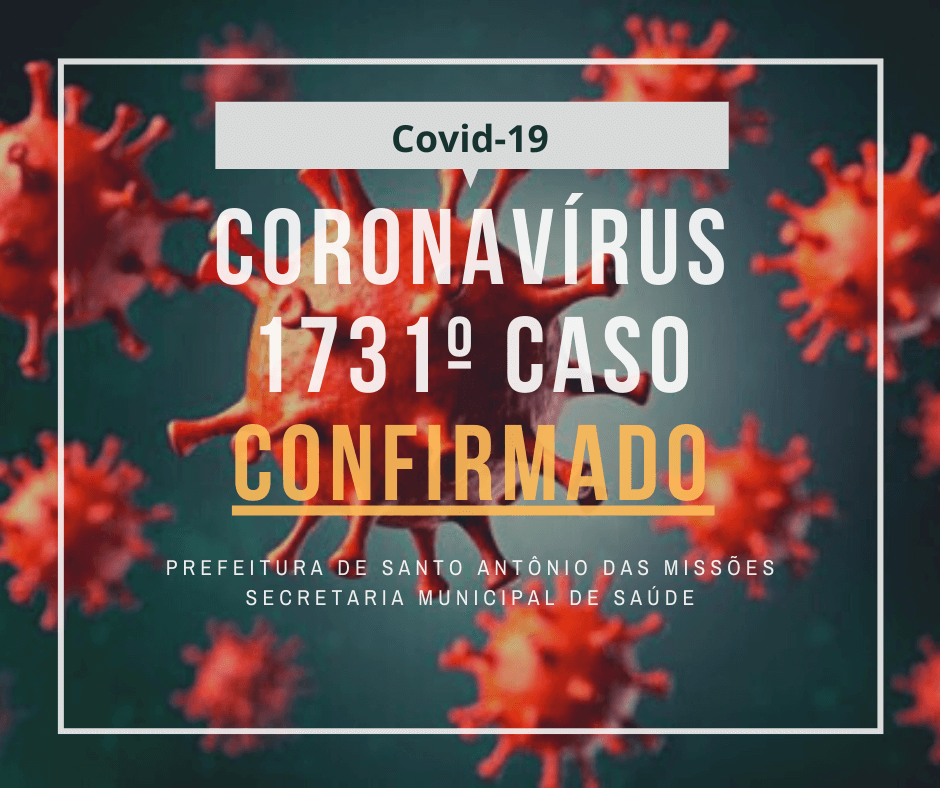Boletim Epidemiológico desta segunda-feira registra mais casos de coronavírus em Santo Antônio das Missões