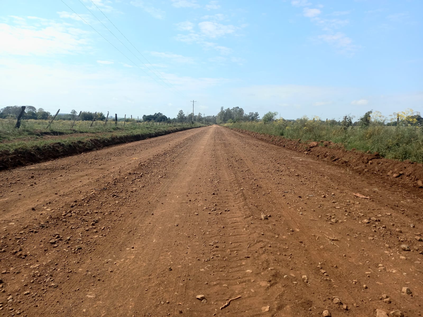 Infraestrutura finalizou trabalho de patrolamento no Rincão Santa Ana e Taquareira