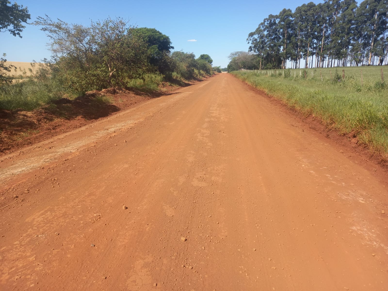 Infraestrutura finaliza patrolamento nos Rincões Caçapava e Cerro do Ouro