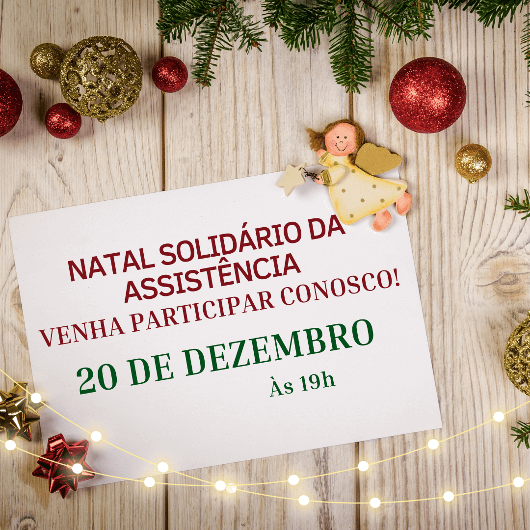 Natal Solidário no dia 20 de dezembro, no espaço lúdico da Assistência Social