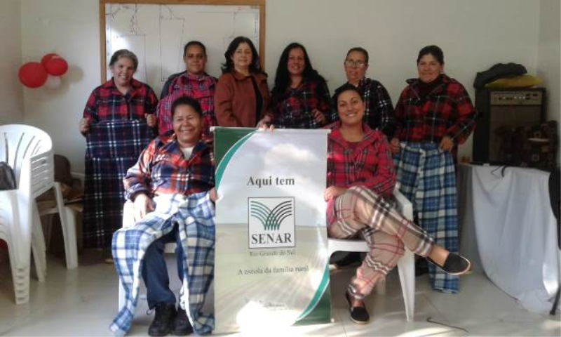 Finalizado curso de Corte e Costura 