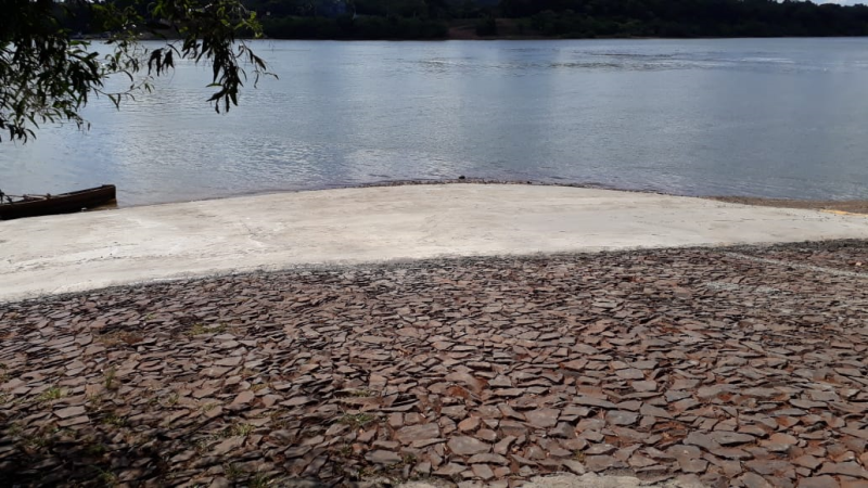 Município de Porto Mauá realiza obra de melhoria no Porto de embarque e desembarque de barcos