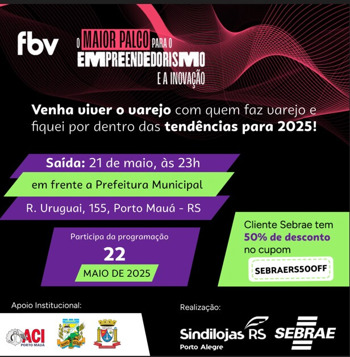 <p>O MAIOR PALCO PARA QUEM FAZ EMPREENDEDORISMO E A INOVA&Ccedil;&Atilde;O</p>