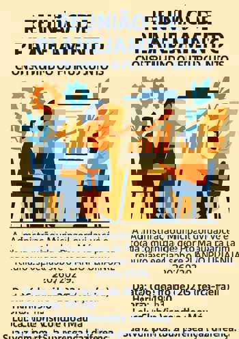 <p><strong>REUNI&Atilde;O DE PLANEJAMENTO!!</strong></p>