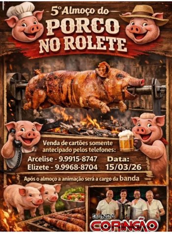 <p><strong>5º ALMOÇO DO PORCO NO ROLETE!</strong></p>