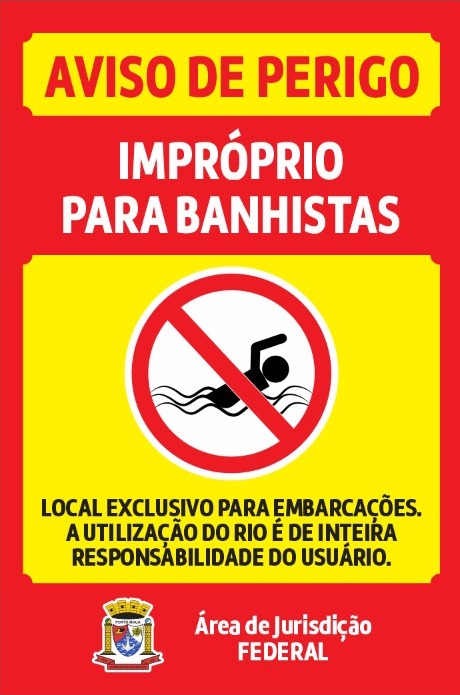 AVISO AOS VISITANTES DA ORLA DO RIO URUGUAI