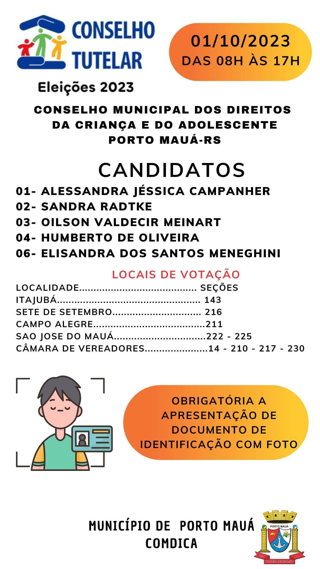 ELEIÇÃO PARA CONSELHO TUTELAR DE PORTO MAUÁ