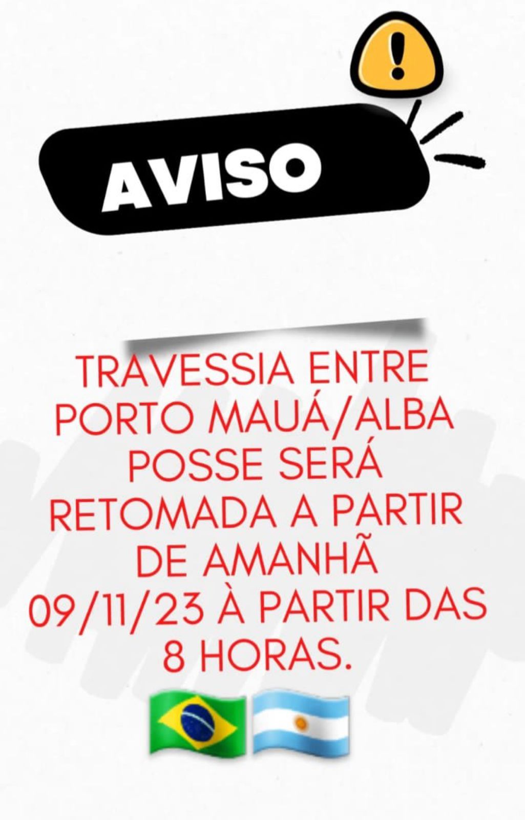 RETORNO DO FUNCIONAMENTO DO PORTO INTERNACIONAL 