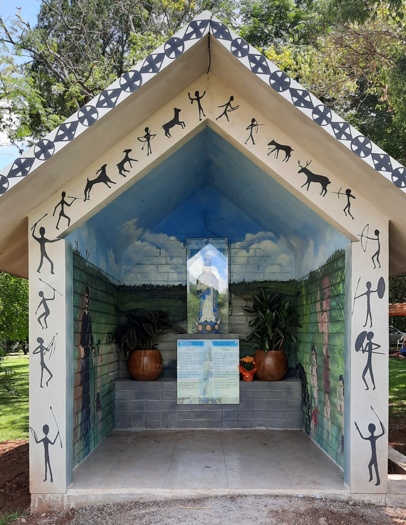 Concluída a gruta de Nossa Senhora de Assunção Acaraguá e Mbororé