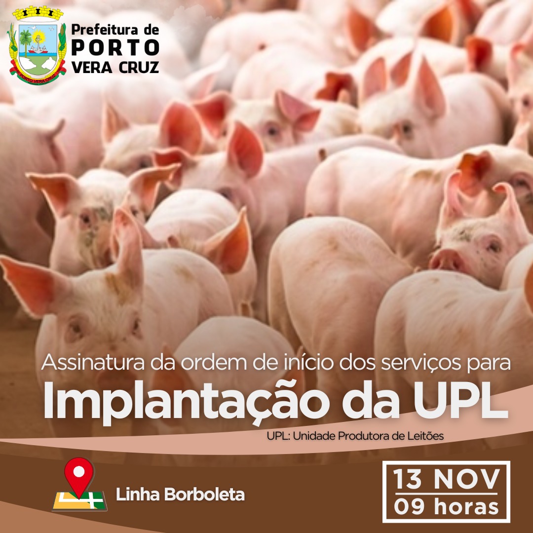 <p>Assinatura da ordem de in&iacute;cio dos servi&ccedil;os para implantanta&ccedil;&atilde;o da UPL</p>
