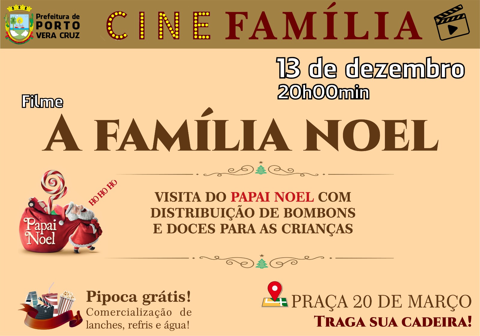 <p><strong>CineFam&iacute;lia na Pra&ccedil;a</strong></p>