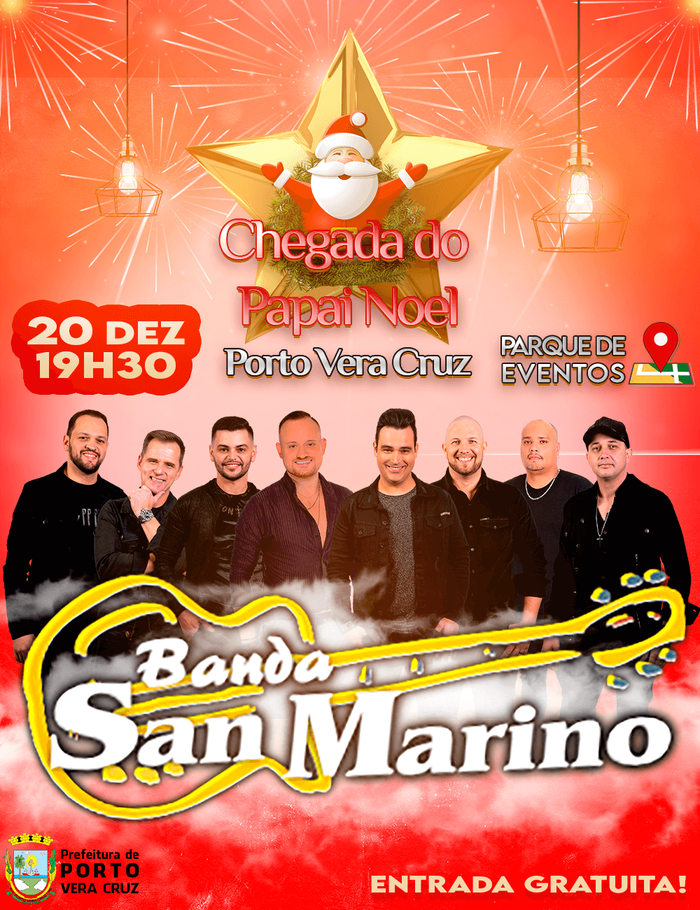 <p>Chegada do Papai Noel</p>