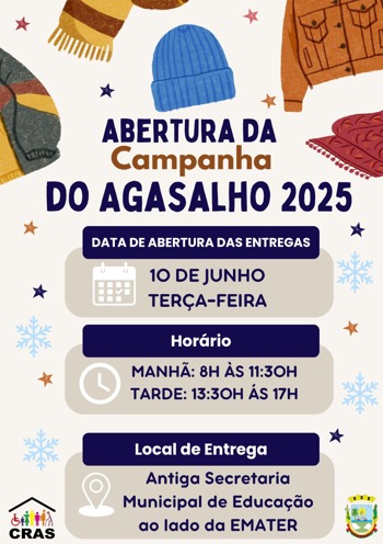 <p><strong>CAMPANHA DO AGASALHO 2025</strong></p>
