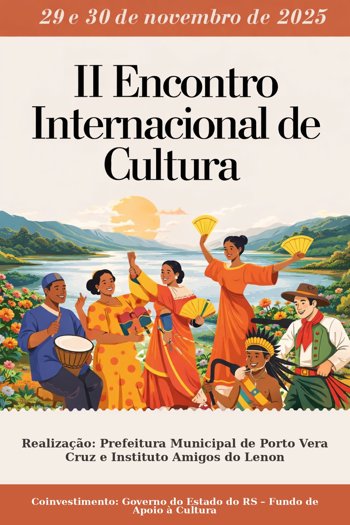 <p>Porto Vera Cruz realiza o II Encontro Internacional de Cultura nos dias 29 e 30 de novembro de 2025</p>
