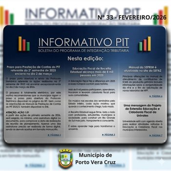 <strong>INFORMATIVO PIT N&ordm; 33 &ndash; FEVEREIRO/2026</strong>