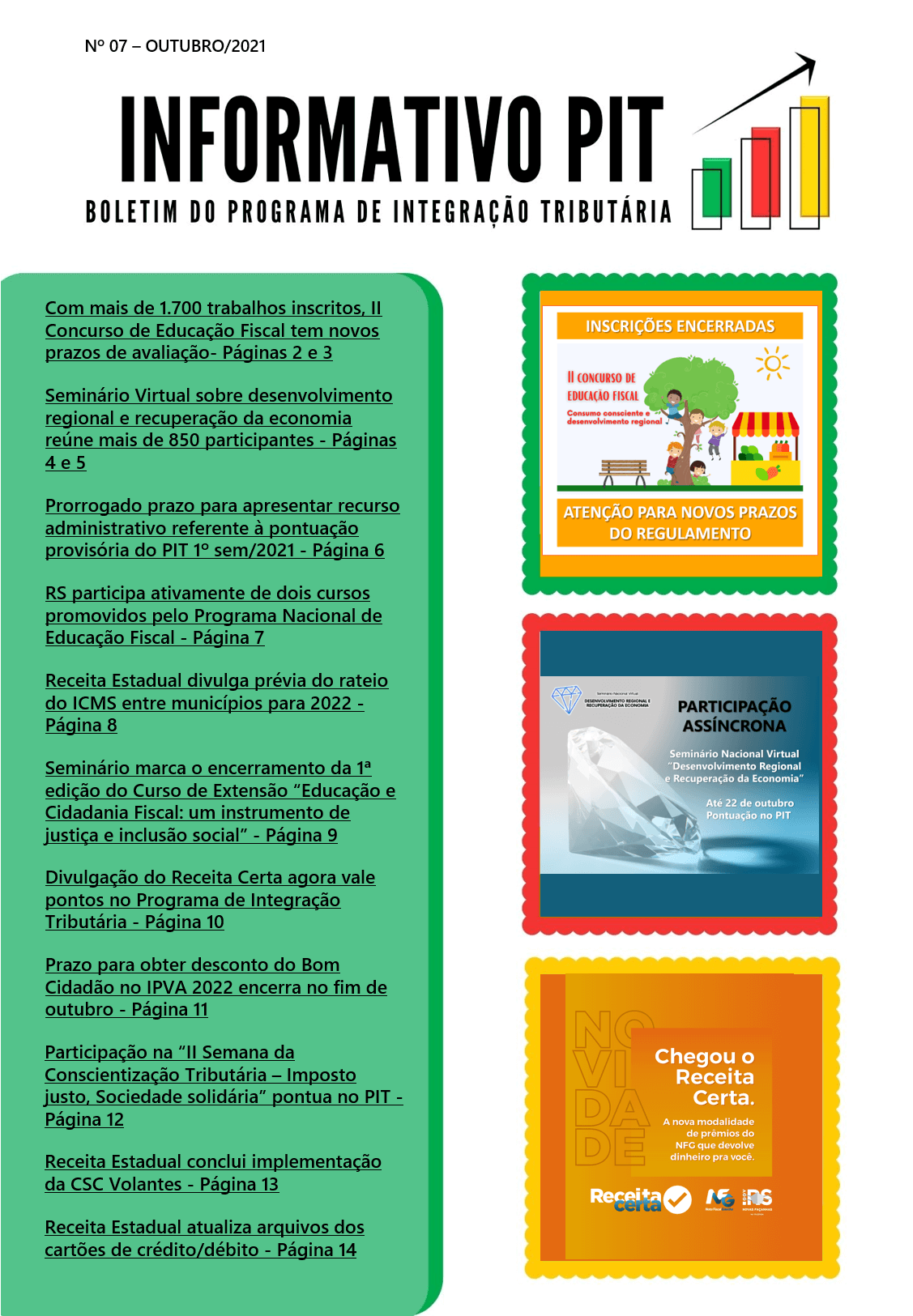 INFORMATIVO DE INTEGRAÇÃO TRIBUTÁRIA