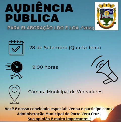 Audiência pública para elaboração da LDO e LOA