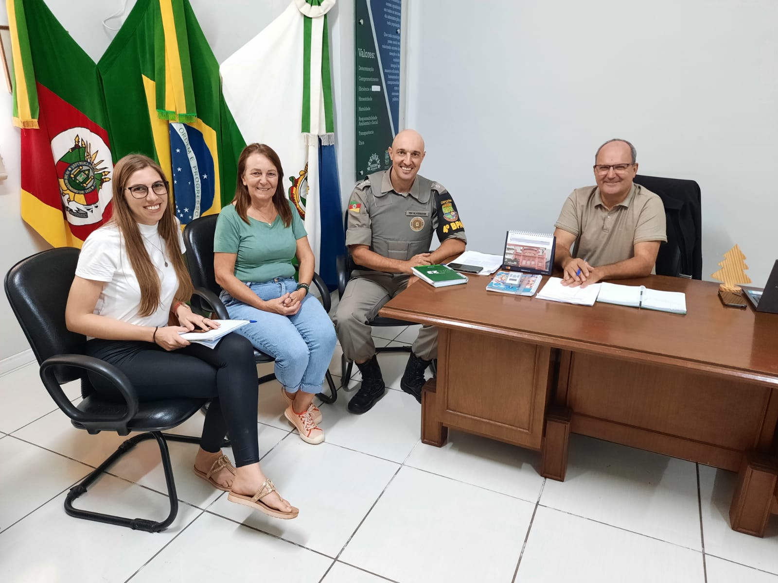 Governo Municipal realiza reunião com a Brigada Militar