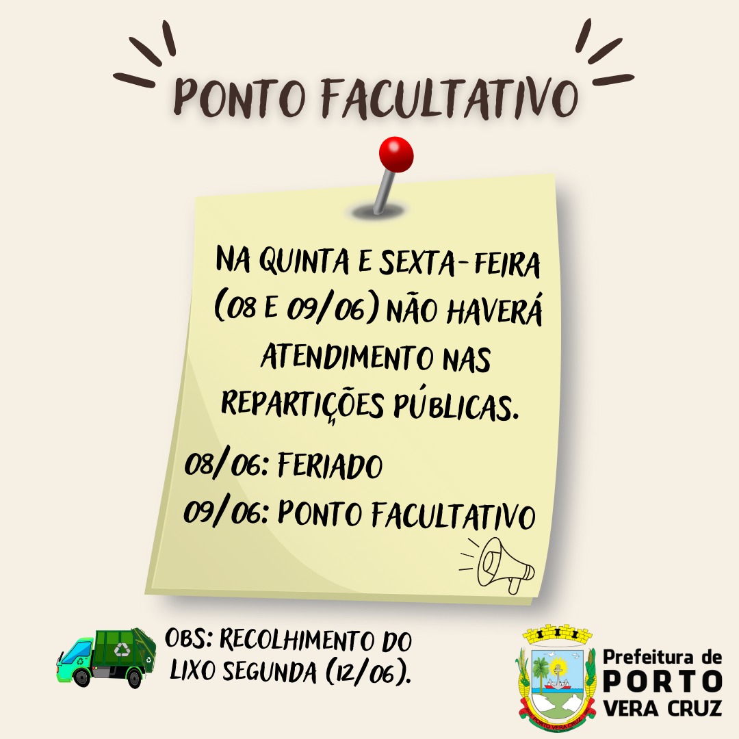 Ponto Facultativo nas repartições Públicas Municipais