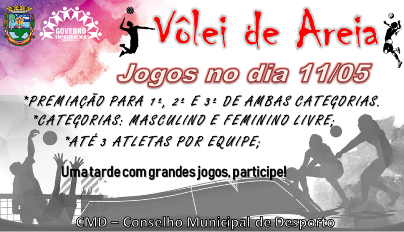 Remarcado o Torneio de Vôlei de Areia