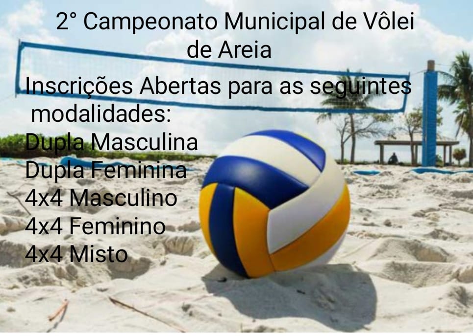 2º Campeonato Municipal de Vôlei de Areia