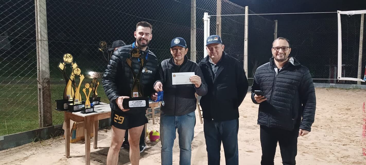<p>Final do Campeonato Municipal de V&ocirc;lei de Areia de Nova Candel&aacute;ria</p>