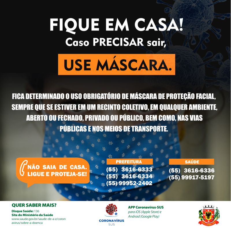 ORIENTAÇÕES BÁSICAS SOBRE AS NORMAS DE ENFRENTAMENTO AO COVID-19 EM NOVA CANDELÁRIA