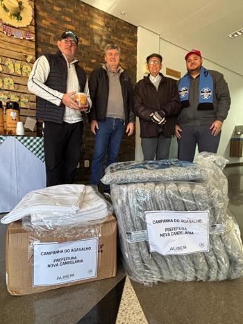 <p><strong>Solidariedade e Parceria em Destaque na Prefeitura de Nova Candel&aacute;ria</strong></p>