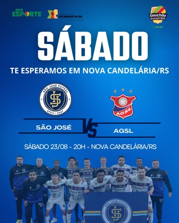 <p><strong>Nova Candel&aacute;ria recebe visita ddire&ccedil;&atilde;o do S&atilde;o Jos&eacute; Futsal e atletas em a&ccedil;&atilde;o de divulga&ccedil;&atilde;o do grande jogo de s&aacute;bado</strong></p>