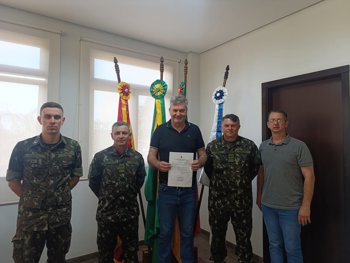 <p>Prefeito Ari Edmundo Roehrs assume presid&ecirc;ncia da Junta de Servi&ccedil;o Militar n&ordm; 174</p>