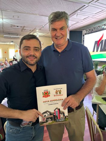 <p><strong>Prefeito Ari participa de reuni&atilde;o com vice-governador Gabriel Souza e refor&ccedil;a demandas de Nova Candel&aacute;ria</strong></p>