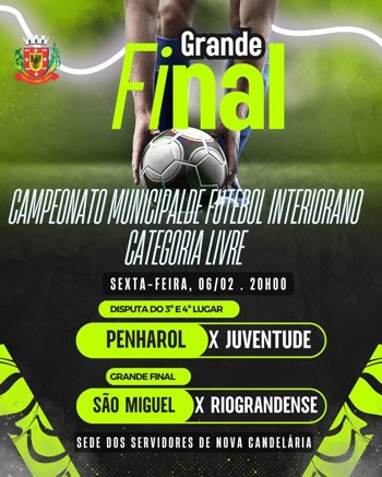 <p>Grande Final Categoria Livre do Campeonato Municipal de Futebol Interiorano</p>