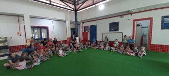 <p><strong>Programa Sa&uacute;de na Escola fortalece h&aacute;bitos saud&aacute;veis na EMEI Mundo Encantado</strong></p>