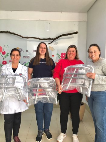 <strong>Unidade B&aacute;sica de Sa&uacute;de de Nova Candel&aacute;ria recebe a doa&ccedil;&atilde;o de tr&ecirc;s andadores do CLJ</strong>