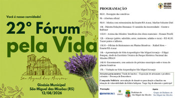 <strong>CONVITE PARA O F&Oacute;RUM PELA VIDA</strong>