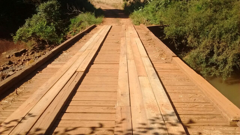 Reformada a ponte na comunidade de Linha Fátima