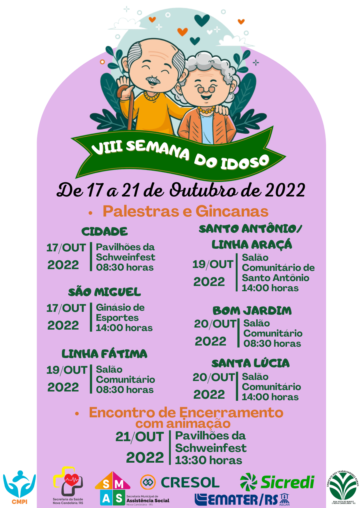 💜 VIII Semana do Idoso - 2022 💜
