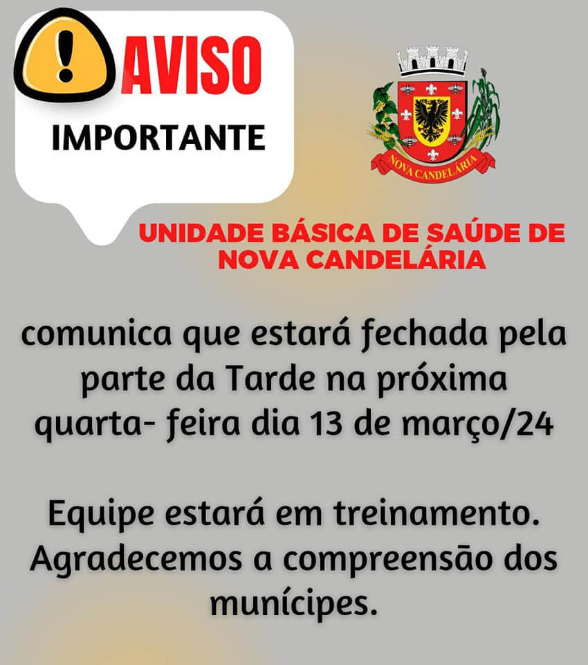  Aviso Importante