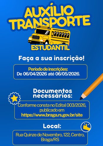 EDITAL N&ordm; 003/2026 - PROGRAMA DE AUX&Iacute;LIO TRANSPORTE ESTUDANTIL