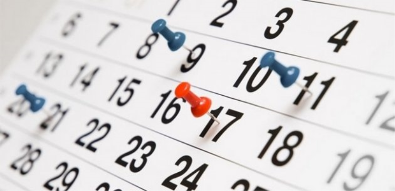 Calendário de Eventos 2018