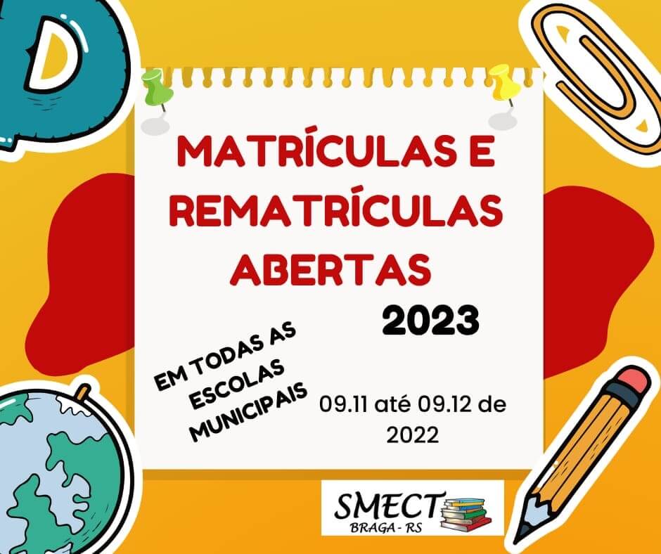 Matrículas e Rematrículas 2023
