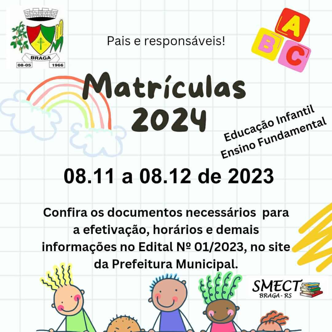 MATRÍCULAS E REMATRÍCULAS 2024