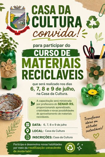 CURSO DE MATERIAIS RECICL&Aacute;VEIS