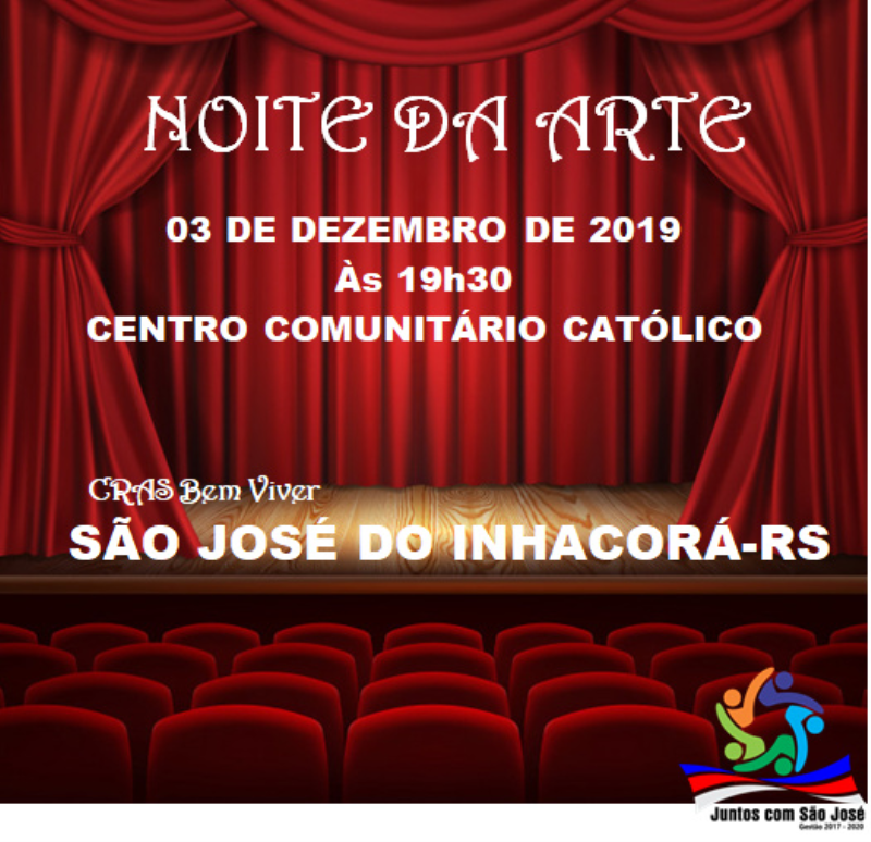 NOITE DA ARTE | 3 DE DEZEMBRO | 19h30 | CENTRO COMUNITÁRIO CATÓLICO