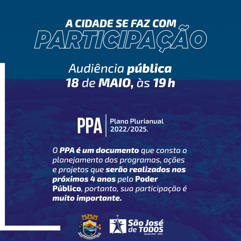 A CIDADE SE FAZ COM PARTICIPAÇÃO