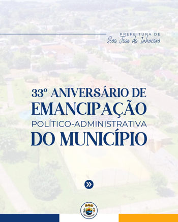 <p><strong>33 ANOS DE S&Atilde;O JOS&Eacute; DO INHACOR&Aacute;!</strong></p>