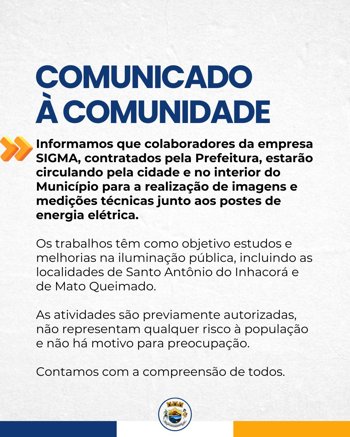 <p><strong>Comunicado &agrave; Comunidade</strong></p>