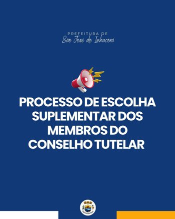 <p>Inscri&ccedil;&otilde;es para o processo de escolha de Conselheiros Tutelares</p>