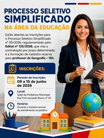 &nbsp;Processo Seletivo Simplificado na &aacute;rea da Educa&ccedil;&atilde;o