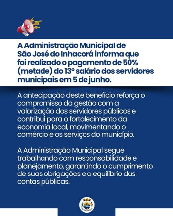 Antecipa&ccedil;&atilde;o de metade do 13&ordm; sal&aacute;rio ao servidores municipais